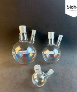 BÌNH CẦU ĐÁY TRÒN 2 CỔ NHÁM, HÃNG BIOHALL-GERMANY