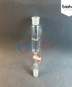 BÌNH CHIẾT HÌNH TRỤ 2 ĐẦU NHÁM - KHÓA NHỰA PTFE, HÃNG BIOHALL-GERMANY