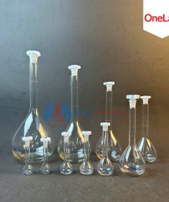 BÌNH ĐỊNH MỨC THỦY TINH TRẮNG - NÚT NHỰA, HÃNG ONELAB