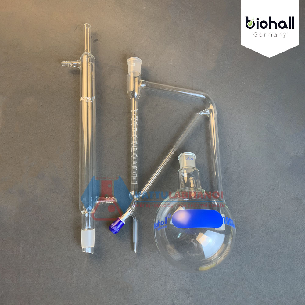 BỘ CHƯNG CẤT TINH DẦU NHẸ HƠN NƯỚC, HÃNG BIOHALL-GERMANY