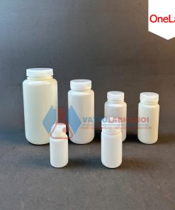 CHAI NHỰA (LỌ NHỰA) ĐỰNG MẪU, LƯU MẪU MÀU TRẮNG, NHỰA HDPE MIỆNG RỘNG, HÃNG ONELAB