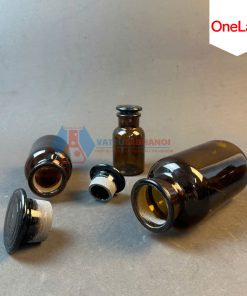 CHAI THỦY TINH NÂU NÚT MÀI MIỆNG RỘNG, HÃNG ONELAB