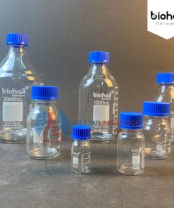 CHAI TRUNG TÍNH TRẮNG - NẮP VẶN XANH, HÃNG BIOHALL-GERMANY