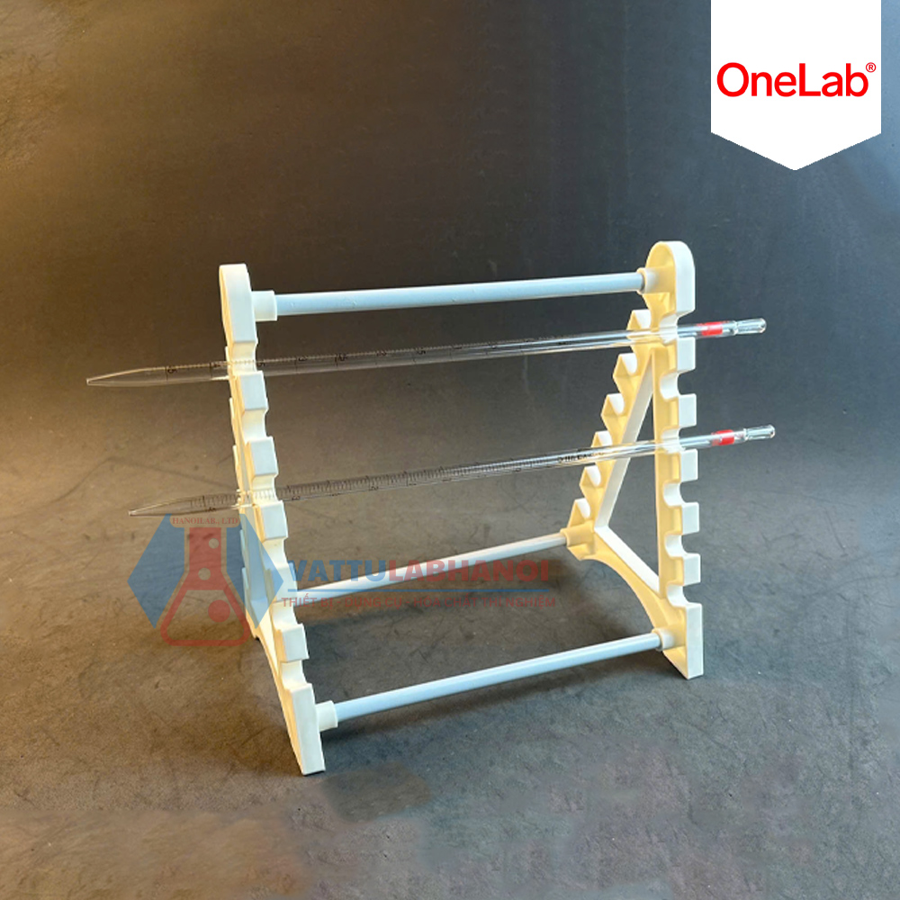 GIÁ TREO PIPET NẰM NGANG 12 VỊ TRÍ, HÃNG ONELAB