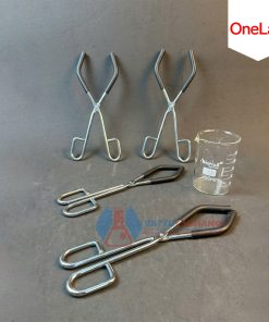 KẸP GẮP CỐC ĐỐT, BÌNH TAM GIÁC THÍ NGHIỆM CÓ BỌC CAO SU CHỐNG TRƠN, HÃNG ONELAB