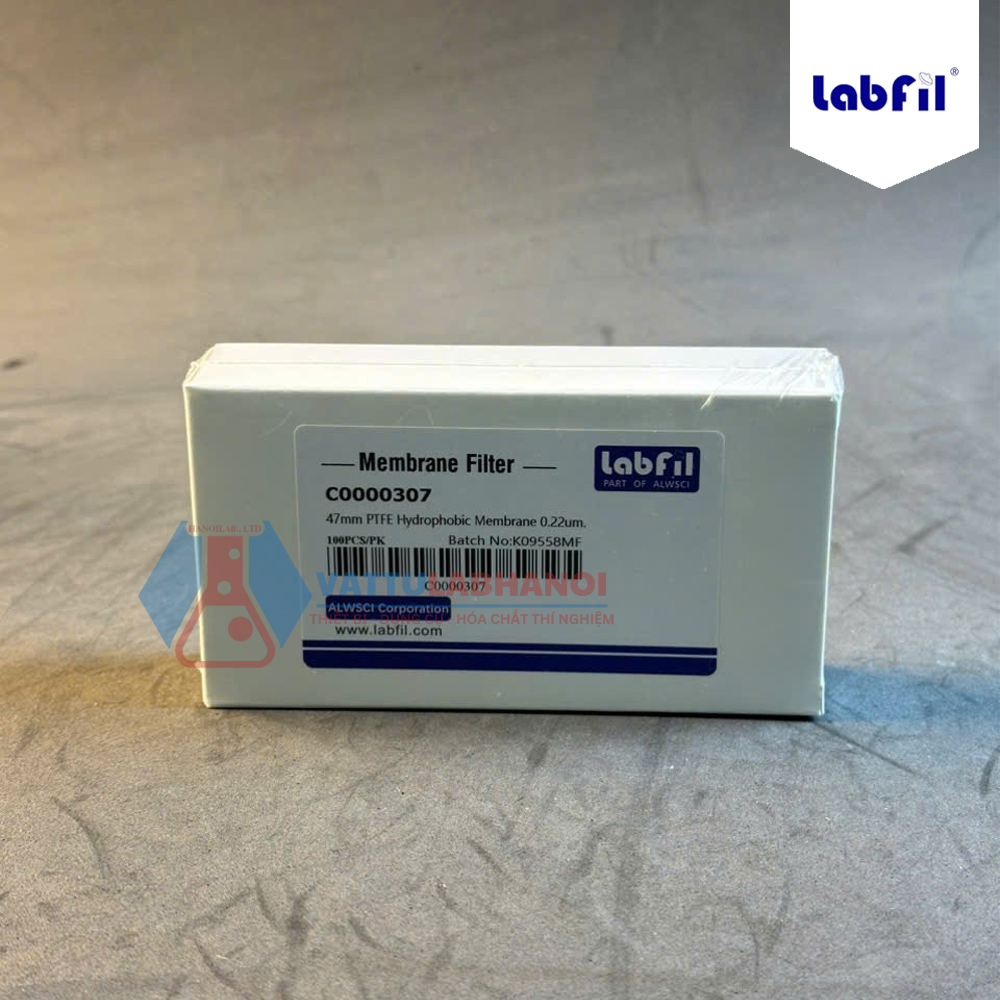 MÀNG LỌC PTFE HYDROPHOBIC MEMBRANE ĐƯỜNG KÍNH 47MM CỠ LỖ 0.22UM (KỴ NƯỚC) - C0000307