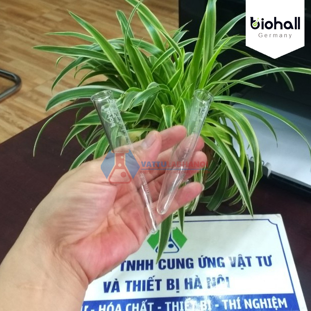 ỐNG LY TÂM ĐÁY NHỌN BẰNG THỦY TINH - CÓ CHIA VẠCH, HÃNG BIOHALL-GERMANY