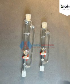 PHỄU CHIẾT HÌNH TRỤ CÓ VAN THÔNG KHÍ (ÁP SUẤT KHÔNG ĐỔI) - KHÓA NHỰA PTFE, HÃNG BIOHALL-GERMANY