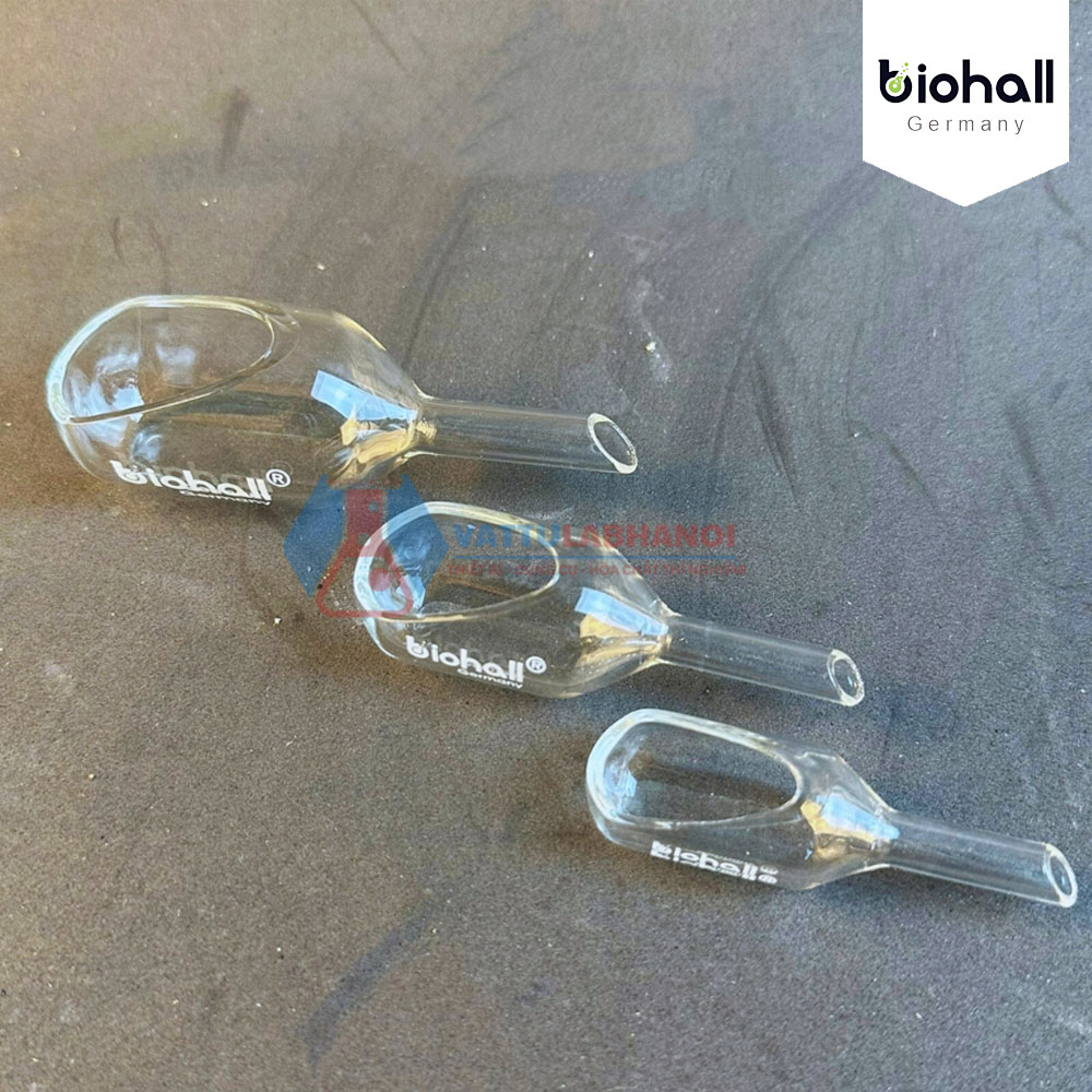 THÌA CÂN MẪU BẰNG THỦY TINH, HÃNG BIOHALL-GERMANY